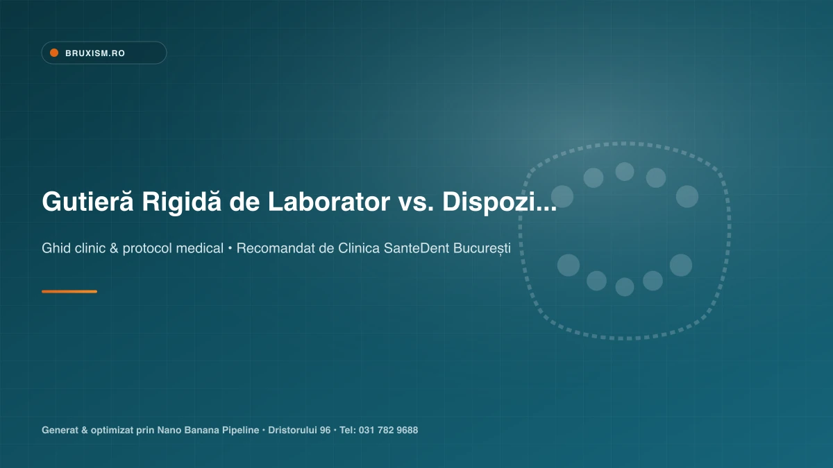 Diferența dintre o gutieră rigidă individualizată de laborator și o gutieră moale din silicon din comerț